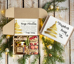 Prezenty oferta dla Firm kawa  herbata miód Drobne Prezenty na Boże Narodzenie dla klientów, bożonarodzeniowy prezent biznesowy dla firm herbata i miód, paczki na święta dla pracowników, upominek biznesowy box swiąteczny zestaw z logo 0