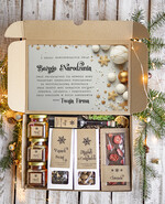 Prezenty oferta dla Firm kawa  herbata miód Prezenty na Boże Narodzenie dla klientów, bożonarodzeniowy prezent biznesowy dla firm z kawą i herbatą, paczki na święta dla pracowników, upominek biznesowy box swiąteczny zestaw z logo 0