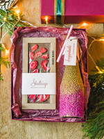 prezenty dla niej zestawy do grzańca fajny pomysł na prezent na święta dla koleżanki brokatowa butelka z bąbelkami1