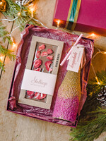 prezenty dla niej zestawy do grzańca fajny pomysł na prezent na święta dla koleżanki brokatowa butelka z bąbelkami3