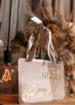 Dekoracje Sali weselnej/Dodatki do Zdjęć tabliczki z napisami  gadżety ślubnetabliczka z dowolnym napisem dekoracyjna tabliczka sali weselnej, tabliczka do powieszenia na sali weselnej, tabliczka z pleksy malowana na beżowo3