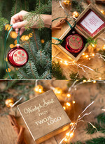 Prezenty oferta dla Firm drobne prezenty dla firm Prezent Biznesowy Na Święta z Logo Ekskluzywna Bombka z logo na choinkę z Logo Firmy , życzenia zapakowane w  drewniane pudełko 0