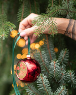 Prezenty oferta dla Firm drobne prezenty dla firm Prezent Biznesowy Na Święta z Logo Ekskluzywna Bombka z logo na choinkę z Logo Firmy Czerwona Bombka z Logo1