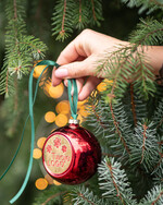 Prezenty oferta dla Firm drobne prezenty dla firm Prezent Biznesowy Na Święta z Logo Ekskluzywna Bombka z logo na choinkę z Logo Firmy Czerwona Bombka z Logo3