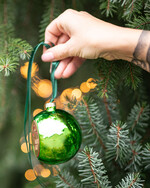 Prezenty oferta dla Firm drobne prezenty dla firm Prezent Biznesowy Na Święta z Logo Ekskluzywna Bombka z logo na choinkę z Logo Firmy , życzenia zapakowane w  drewniane pudełko 2