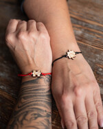 prezenty dla niej bransoletki szczęścia  Pomysł na Prezent dla Pary Drewniane Bransoletki Puzzle Serce Upominek dla Modej Pary Prezent dla Nowożeńców 0