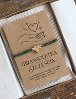 prezenty dla niej bransoletki szczęścia  bransoletka drewniana na sznurku - serduszko geometryczne z drewna - pomysł na prezent dla niej 3