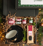 Prezenty indywidualne  zestawy z kubkiem i filiżanką praktyczny świąteczny dla niej pod choinkę, ciekawy prezenty dla mamy na swieta, box filiżanka i zestaw do kawy herbaty dla dziewczyny, bozonarodzeniowy prezent dla mamy1