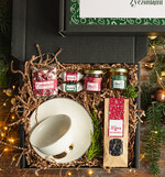 Prezenty indywidualne  zestawy z kubkiem i filiżanką praktyczny świąteczny dla niej pod choinkę, ciekawy prezenty dla mamy na swieta, box filiżanka i zestaw do kawy herbaty dla dziewczyny, bozonarodzeniowy prezent dla mamy1