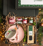 Prezenty indywidualne  zestawy z kubkiem i filiżanką praktyczny świąteczny dla niej pod choinkę, ciekawy prezenty dla mamy na swieta, box filiżanka i zestaw do kawy herbaty dla dziewczyny, bozonarodzeniowy prezent dla mamy1