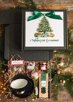 Prezenty indywidualne  zestawy z kubkiem i filiżanką praktyczny świąteczny dla niej pod choinkę, ciekawy prezenty dla mamy na swieta, box filiżanka i zestaw do kawy herbaty dla dziewczyny, bozonarodzeniowy prezent dla mamy0