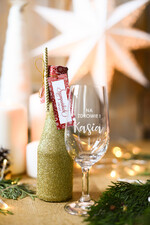 Prezenty indywidualne  zestawy do grzańca, piwa, szampana  wyjątkowe pomysł na prezent dla Rodziców grawerowane kieliszki 2