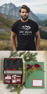 prezenty dla niego kubki termosy koszulki Prezent dla Miłośnika Gór, pomysl na prezent dla niego pod choinkę koszulka z napisem, prezent na święta dla meżczyzny koszulka i termos, kreatywny prezent dla chłopaka 0