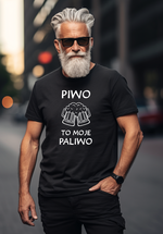 prezenty dla niego kubki termosy koszulki Kreatywny pomysl na prezent dla niego pod choinkę koszulka Tshirt z napisem świątecznym, prezent na święta dla meżczyzny koszulka i termos, kreatywny prezent dla chłopaka śmieszna koszulka w boxie 1