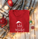 Prezenty indywidualne  koszulki świąteczna koszulka różne rozmiary, czerwona świąteczna koszulka, koszulka świąteczna z nadrukiem,  prezent na święta koszulka z nadrukiem 3