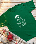 Prezenty indywidualne  koszulki pomysł na prezent świąteczna koszulka różne rozmiary, zielona męska świąteczna koszulka, koszulka świąteczna z nadrukiem,  prezent na święta koszulka z nadrukiem 2