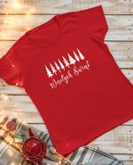 Prezenty indywidualne  koszulki świąteczna koszulka z nadrukiem, czerwona świąteczna koszulka, koszulka świąteczna z nadrukiem,  prezent na święta koszulka z nadrukiem 1