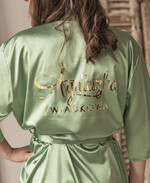 Prezenty dla świadków boxy prezentowy dla Świadkowej, prośba o świadkowanie  prezent dla świadkowej, pomysł na prezent dla świadkowej, Box prezentowy dla świadkowej z miętowym szlafrokiem, zestaw prezentowy dla druhny9