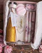 Prezenty dla świadków boxy prezentowy dla Świadkowej, prośba o świadkowanie   Zestaw Kosmetyków Czy zostaniesz moją Świadkową?- Szampanek Złoty Brokatowy I Szampanówka Grawerowana Prośba o Świadkowanie 1