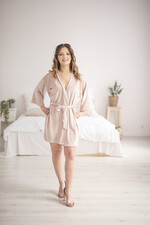 Prezenty dla świadków boxy prezentowe dla Świadkowej, prośba o świadkowanie  Welurowy Szlafrok dla Świadkowej Prośba o świadkowanie zestaw Różowa Boho filiżanka z łyżeczką5