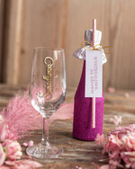 Prezenty dla świadków boxy prezentowe dla Świadkowej, prośba o świadkowanie   Zestaw Kosmetyków Czy zostaniesz moją Świadkową?- Mini Szampanek Brokatowy I Szampanówka Grawerowana Prośba o Świadkowanie 2