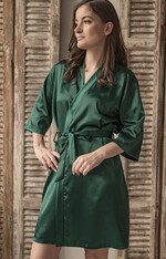 Prezenty dla świadków boxy prezentowe dla Świadkowej, prośba o świadkowanie  prezent dla świadkowej, pomysł na prezent dla świadkowej, Box prezentowy dla świadkowej z zielonym szlafrokiem, zestaw prezentowy dla druhny4