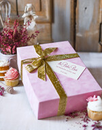 Prezenty dla Babci i Dziadka Prezenty dla Babci Prezent Dla Babci Zestaw w Welurowym pudełku Przepisnik Kuchenny drewniany z grawerem 6