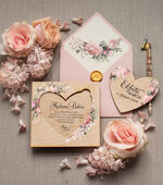 Prezenty dla Babci i Dziadka Prezenty dla Babci  prezenty dla babci drewniana kartka serce z życzeniami 1