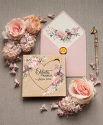 Prezenty dla Babci i Dziadka Prezenty dla Babci  prezenty dla babci drewniana kartka serce z życzeniami 0