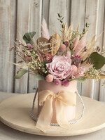 Prezenty dla Babci i Dziadka Prezenty dla Babci flowerbox z wieczną różą dla Babci i Dziadka, prezent dla Babci i Dziadka podziękowanie na weselu bukiet kwiatów, kompozycje z suszonych kwiatów1