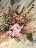 Prezenty dla Babci i Dziadka Prezenty dla Babci flowerbox z wieczną różą dla Babci i Dziadka, prezent dla Babci i Dziadka podziękowanie na weselu bukiet kwiatów, kompozycje z suszonych kwiatów4