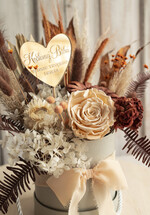 Prezenty dla Babci i Dziadka Prezenty dla Babci prezent na dzień babci flowerbox z suszonych kwiatów, prezent urodzinowy dla babci, podziękowanie dla babci, podziękowanie dla dziadków na weselu1