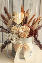 Prezenty dla Babci i Dziadka Prezenty dla Babci prezent na dzień babci flowerbox z suszonych kwiatów, prezent urodzinowy dla babci, podziękowanie dla babci, podziękowanie dla dziadków na weselu5