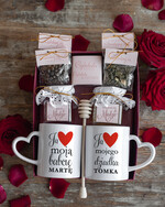 Prezenty dla Babci i Dziadka Zestawy Pezentowe Dla Dziadków  Orginalny prezent dla babci i dziadka Kubki w zestawie z miodkiem Prezent dla Dziadków0