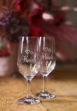 Walentynki prezent na walentynki dla Niej   pomysł na prezent walentynkowy dla żony grawerowane szampanówki 2