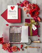 Walentynki prezent na walentynki dla Niej   romantyczny prezent na walentynki dla żony welurowe pudełko z kawą i herbatą 0