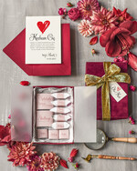 Walentynki prezent na walentynki dla Niej   pomysł na prezent walentynkowy dla dziewczyny welurowe pudełko z czekoladkami 0