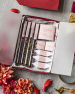 Walentynki prezent na walentynki dla Niej   prezent dla dziewczyny na walentynki pudełko welurowe ze słodkościami 1