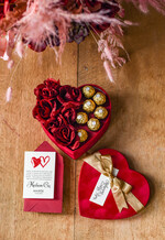 Walentynki prezent na walentynki dla Niej   kreatywny prezent dla dziewczyny na walentynki flowerbox i słodkości 0