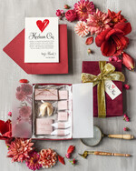 Walentynki prezent na walentynki dla Niej   romantyczny prezent na walentynki dla żony welurowe pudełko ze słodkościami0