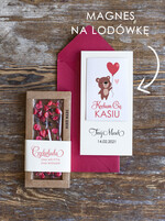 Walentynki prezent na walentynki dla Niej   upominek dla dziewczyny na walentynki magnes na lodówkę 0