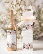 Prezenty dla Mamy zestawy w welurowych i ozdobnych pudełkach  pomysł na prezent dla Mamy na urodziny, Opakowanie i nalepka na wino - życzenia na dzien mamy5