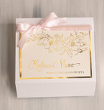 Prezenty dla Mamy zestawy w welurowych i ozdobnych pudełkach  pomysł na prezent z okazji dnia mamy, pudełko z filiżanką i kawą, gotowy do wręczenia prezent dla mamy 2