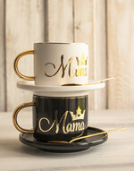Prezenty dla Mamy zestawy w welurowych i ozdobnych pudełkach  pomysły na prezenty na dzień mamy, boxy prezentowy dla mamy z filiżanką , pomysł na prezent z okazji dnia Mamy, filiżanka z napisem Mama9