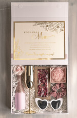 Prezenty dla Mamy zestawy w welurowych i ozdobnych pudełkach  wyjątkowy prezent na dzień mamy, box prezentowy dla mamy ze złotym kieliszkiem, pomysł na prezent z okazji dnia Mamy, zestaw prezentowy dla Mamy0