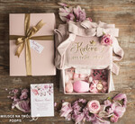 Prezenty dla Mamy Zestawy kosmetyczne   Najpiękniejszy Prezent na dzien Mamy Zestaw Szlafrok Welurowy z Napisem Zegarek Rose Gold 1