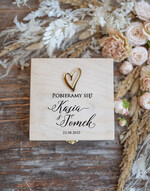 Zaproszenia dla Rodziców  zaproszenia dla Rodziców  zaproszenie na Slub dla Taty drewniane pudełko z treścią w środku nadruk na pudełku    2