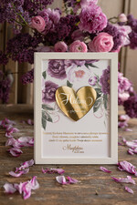 Prezenty dla Mamy ramki, puzzle, ramki na zdjęcia  niezapomniany prezent dla mamy złota kwiecista ramka na dzień mamy, wyjątkowy prezent z okazji dnia matki 0