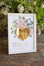 Prezenty dla Mamy ramki, puzzle, ramki na zdjęcia  pomysł na prezent dla Mamy na urodziny, ramka z życzeniami i złotym sercem z okazji dnia matki1