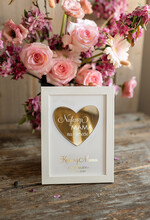 Prezenty dla Mamy ramki, puzzle, ramki na zdjęcia  Prezent na dzien mamy  ramka ze złotym sercem dedykacja idealny podarunek na dzien mamy personalizowane0